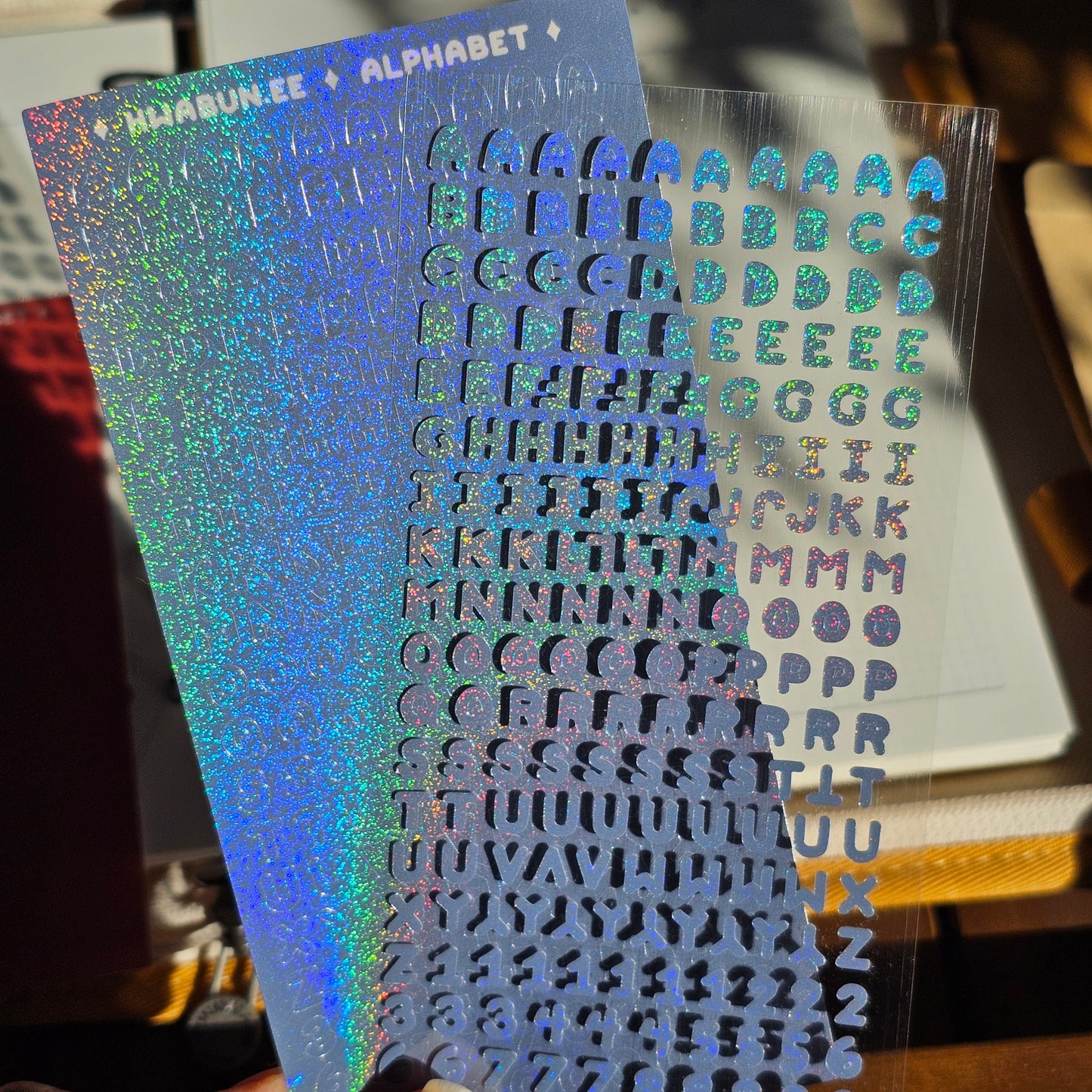 Alphabet- Blue Sticker sheet