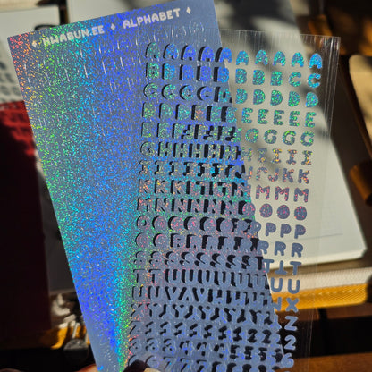 Alphabet- Blue Sticker sheet