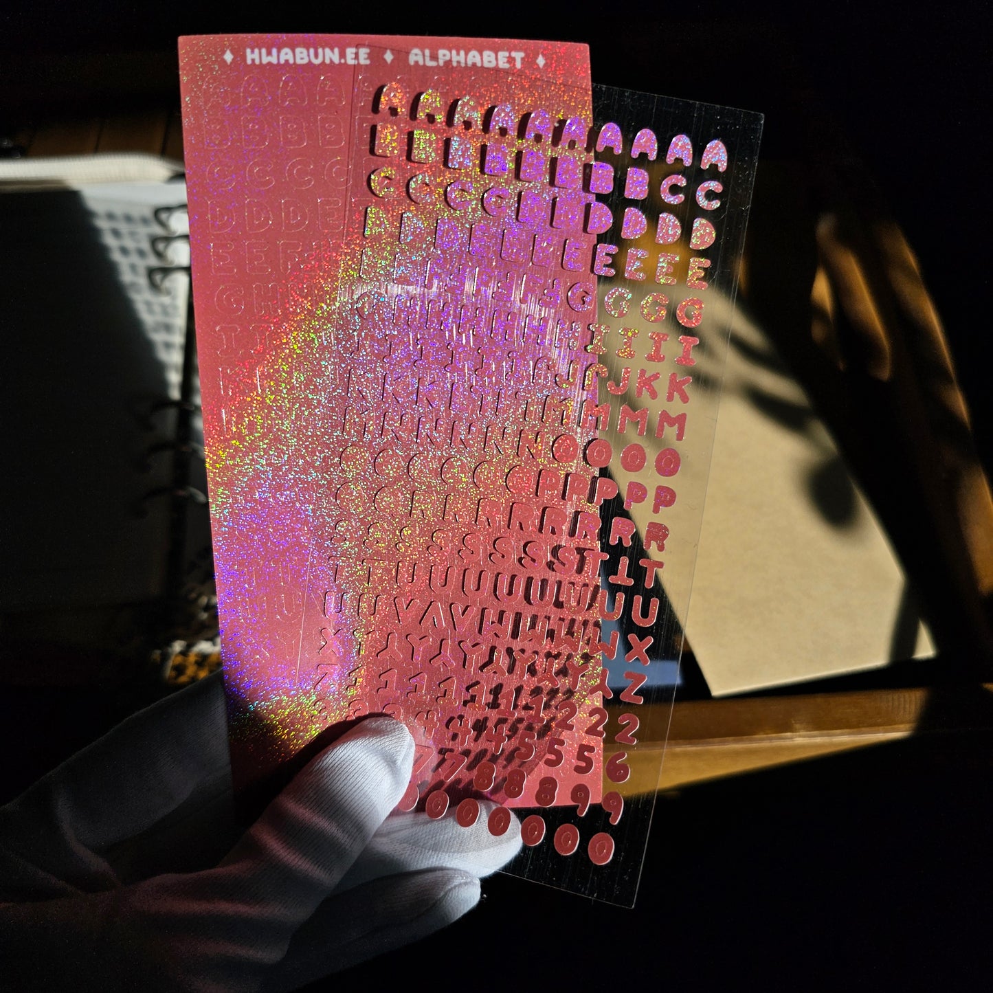 Alphabet- Red Sticker sheet