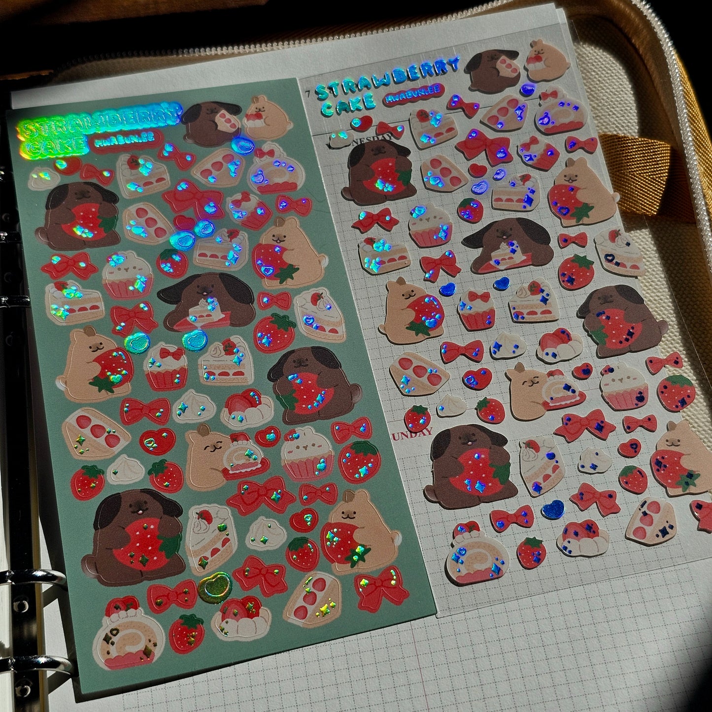 Strawberry Cake Sticker Sheet