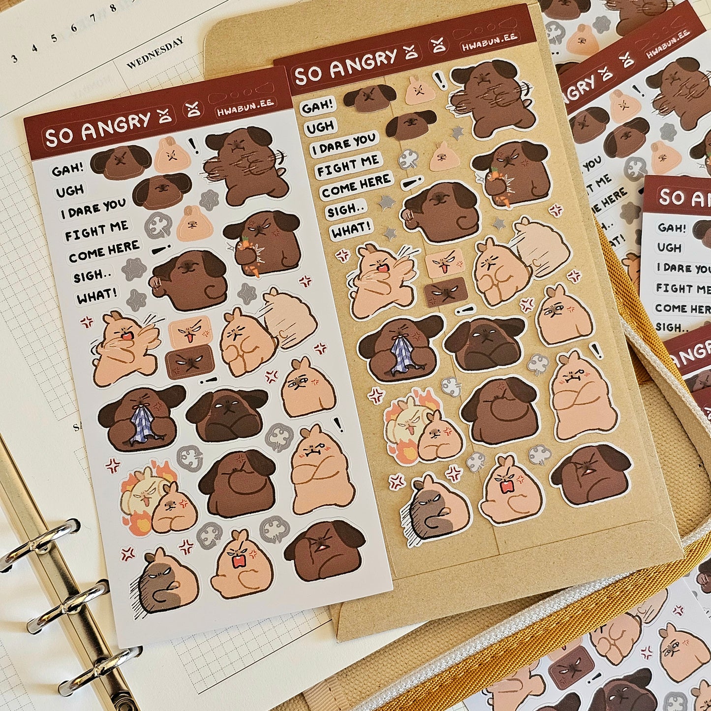 So Angry pt2 Sticker Sheet
