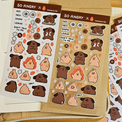 So Angry Sticker Sheet