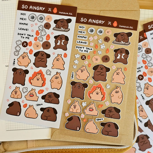 So Angry Sticker Sheet