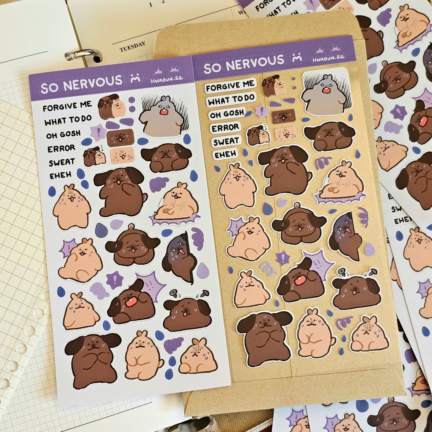 So Nervous Sticker Sheet