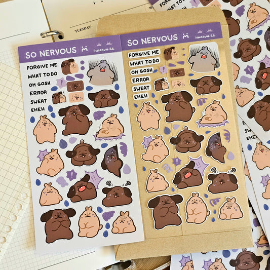 So Nervous Sticker Sheet