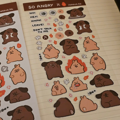So Angry Sticker Sheet