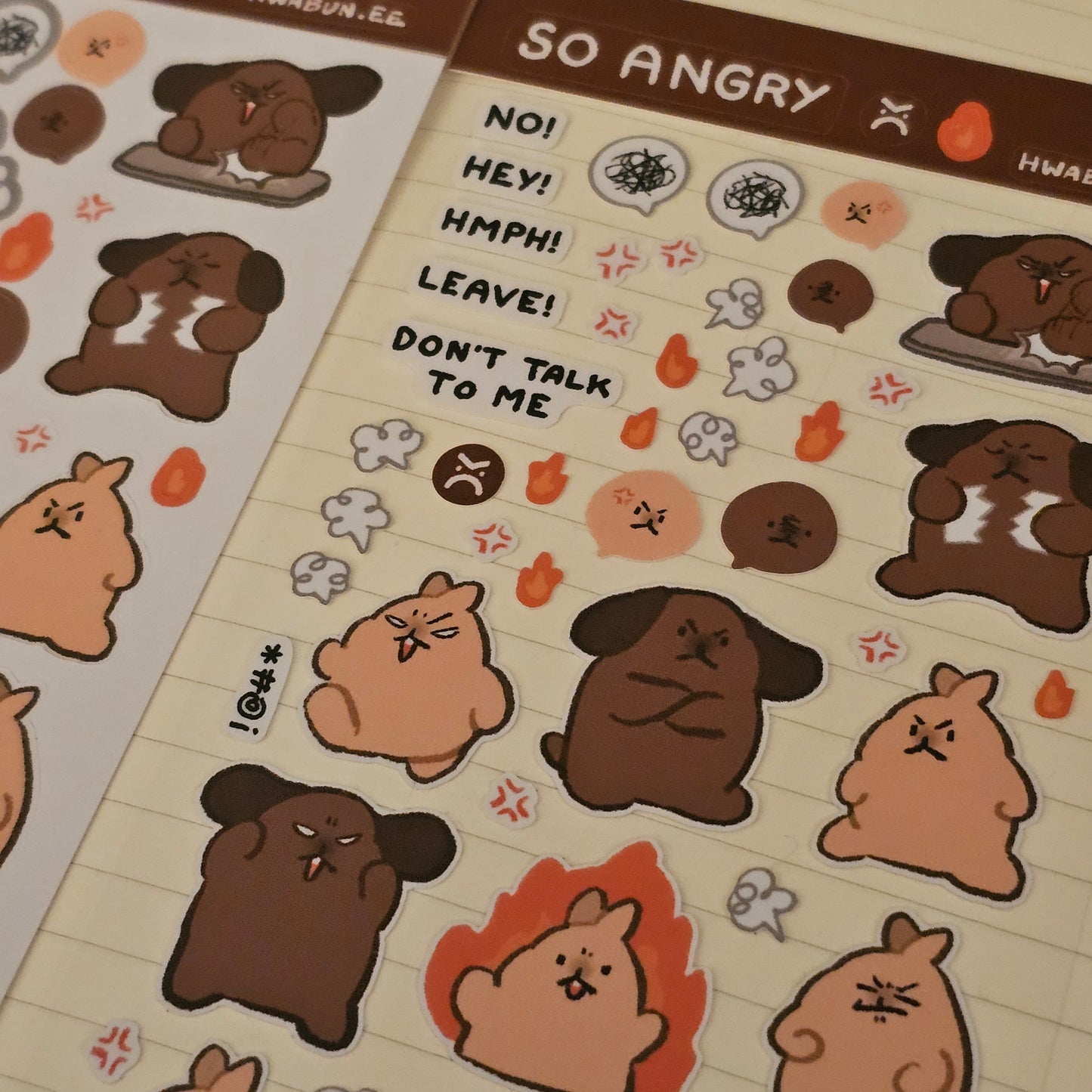 So Angry Sticker Sheet