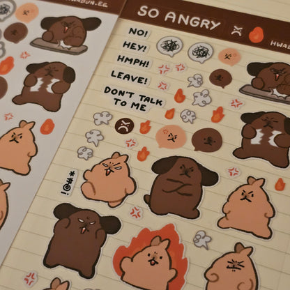 So Angry Sticker Sheet