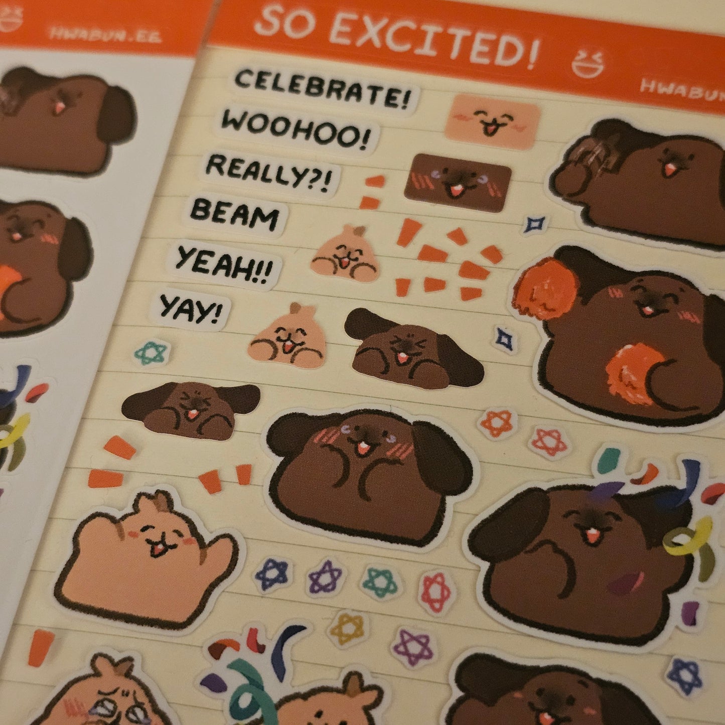 So Excited Sticker Sheet