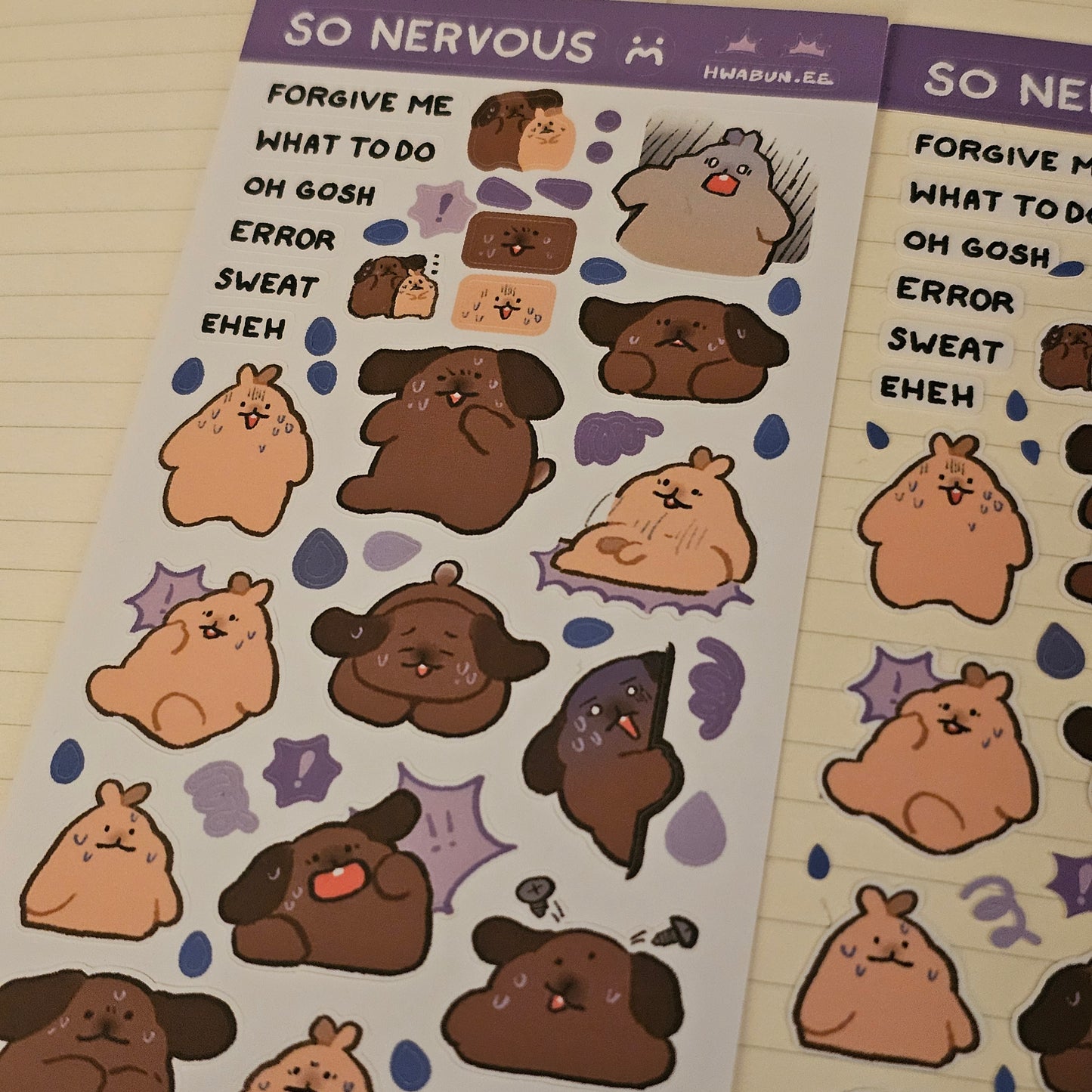 So Nervous Sticker Sheet