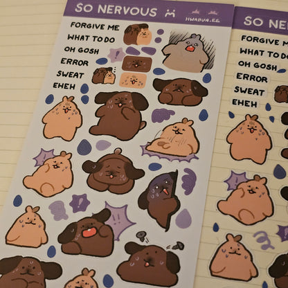 So Nervous Sticker Sheet