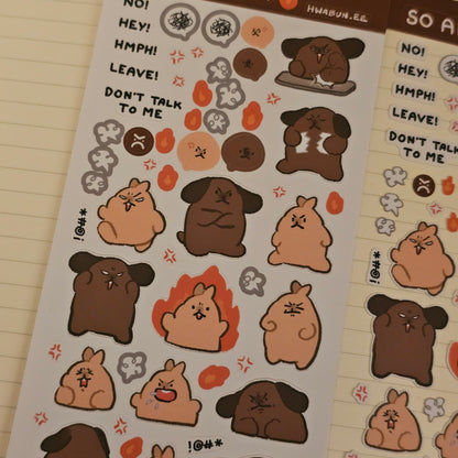 So Angry Sticker Sheet