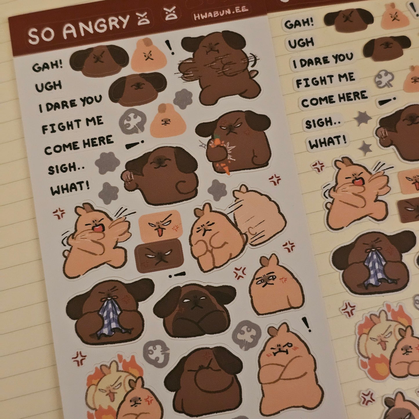So Angry pt2 Sticker Sheet