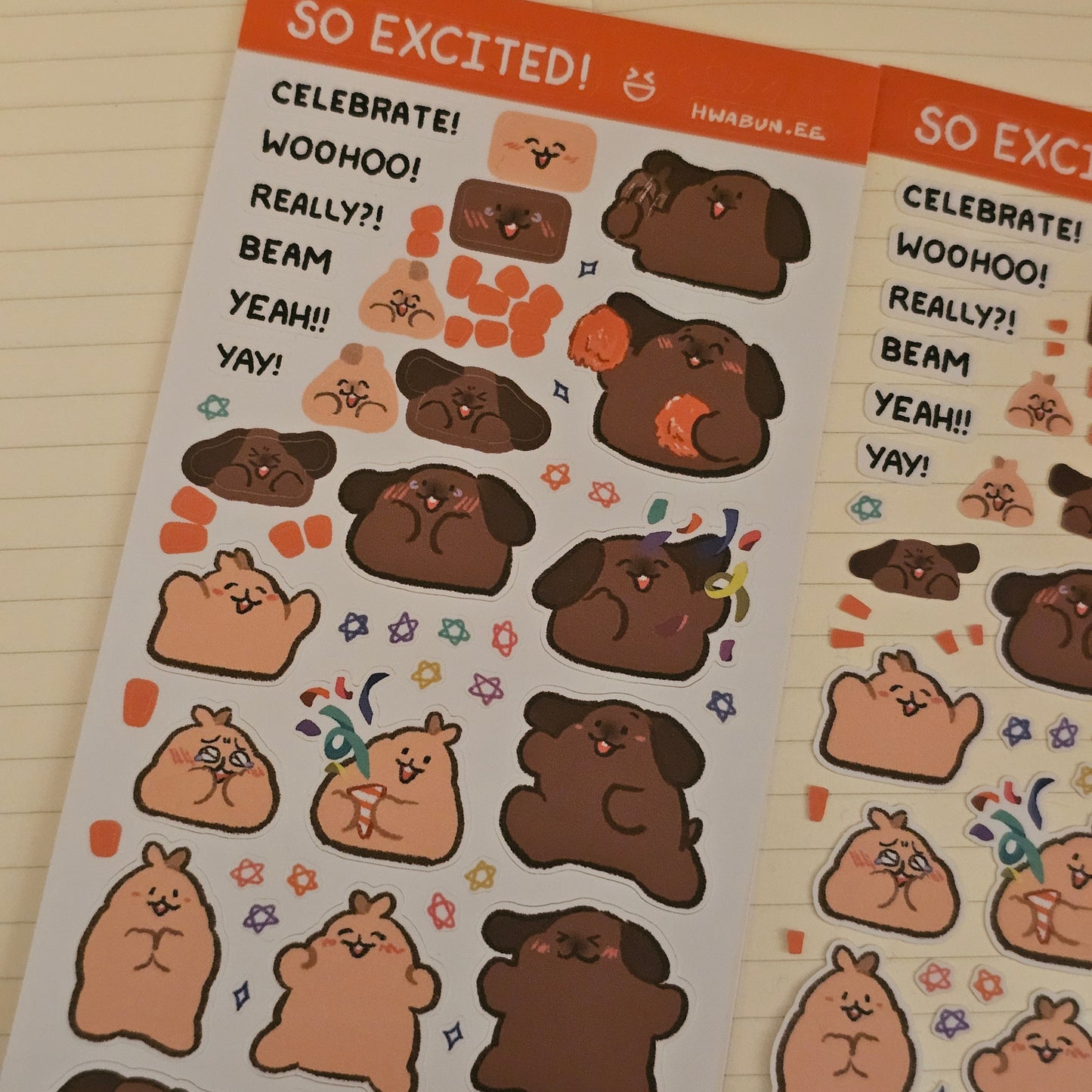 So Excited Sticker Sheet