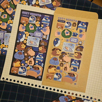 Cozy Night Sticker Sheet