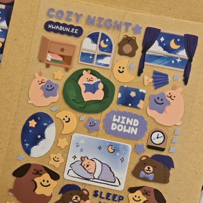 Cozy Night Sticker Sheet