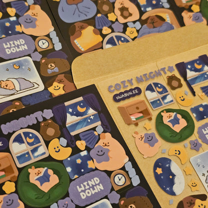 Cozy Night Sticker Sheet