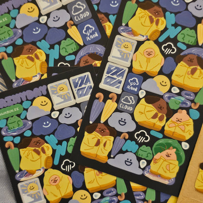 Rainy Day Sticker Sheet