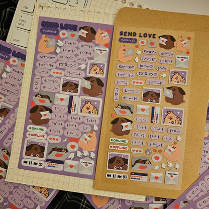 Send Love Sticker Sheet