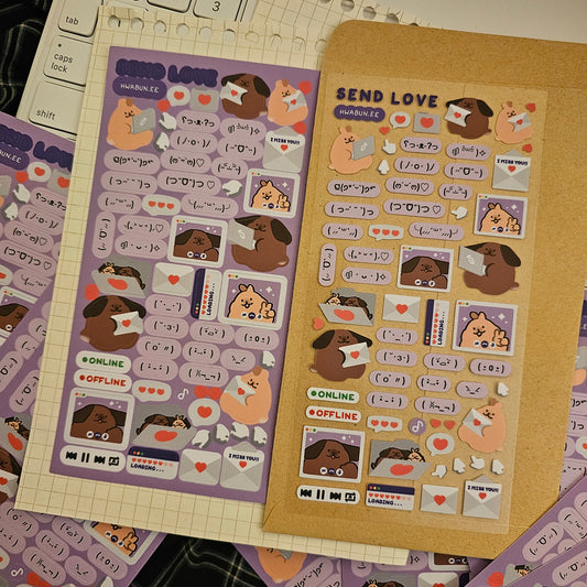 Send Love Sticker Sheet
