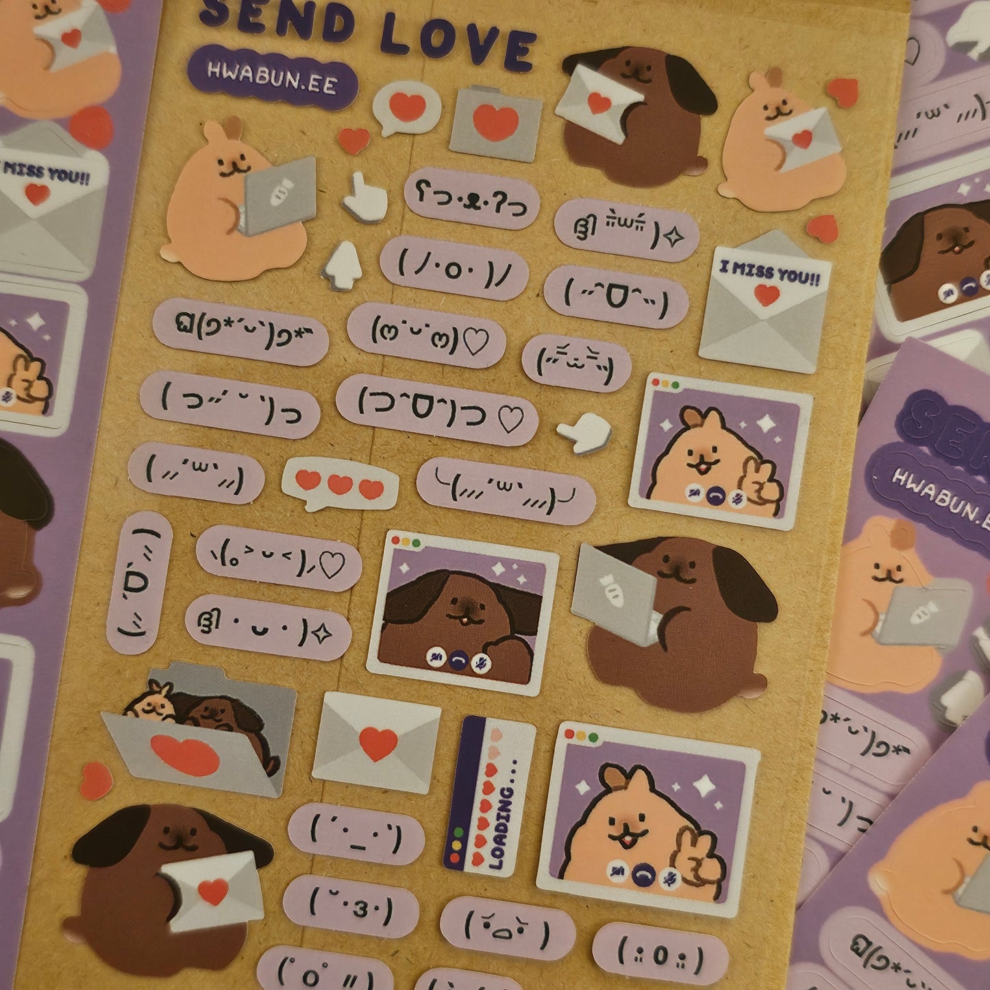 Send Love Sticker Sheet