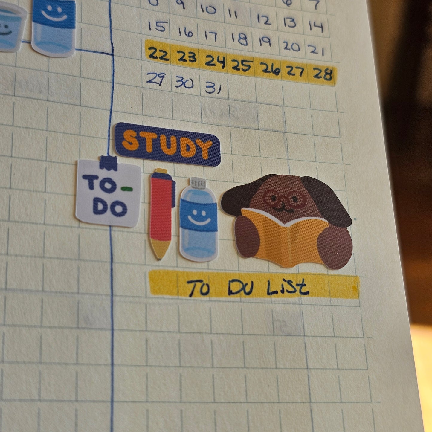 Studying/Working Sticker Sheet