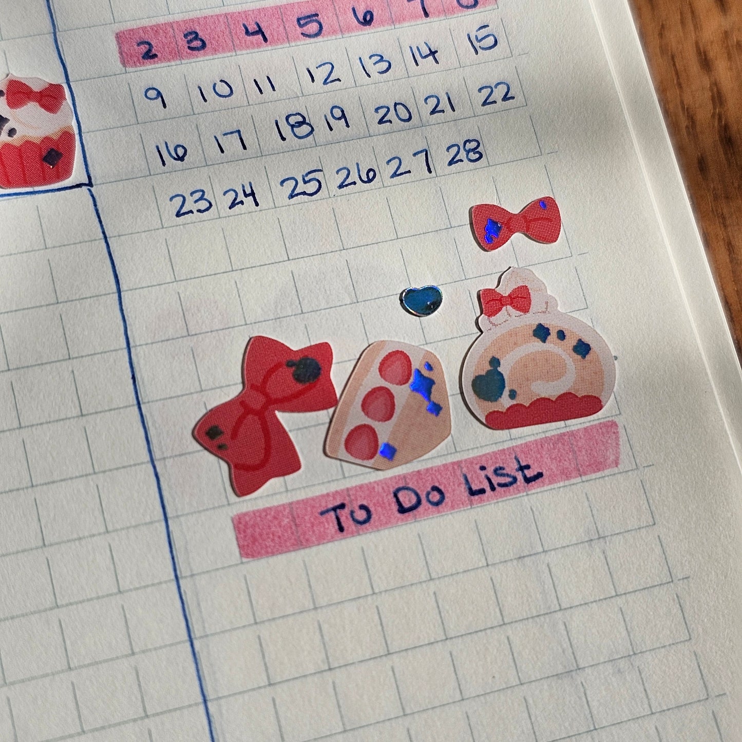 Strawberry Cake Sticker Sheet