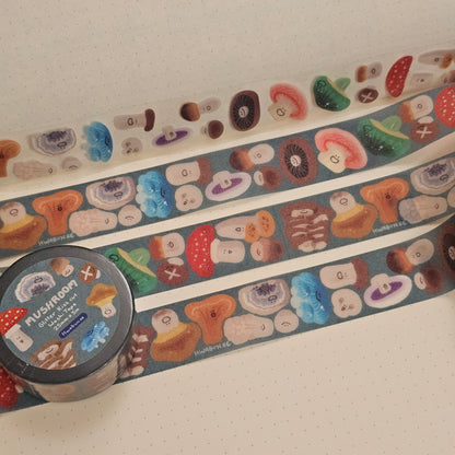 Mushroom Kiss-Cut Glitter Tape