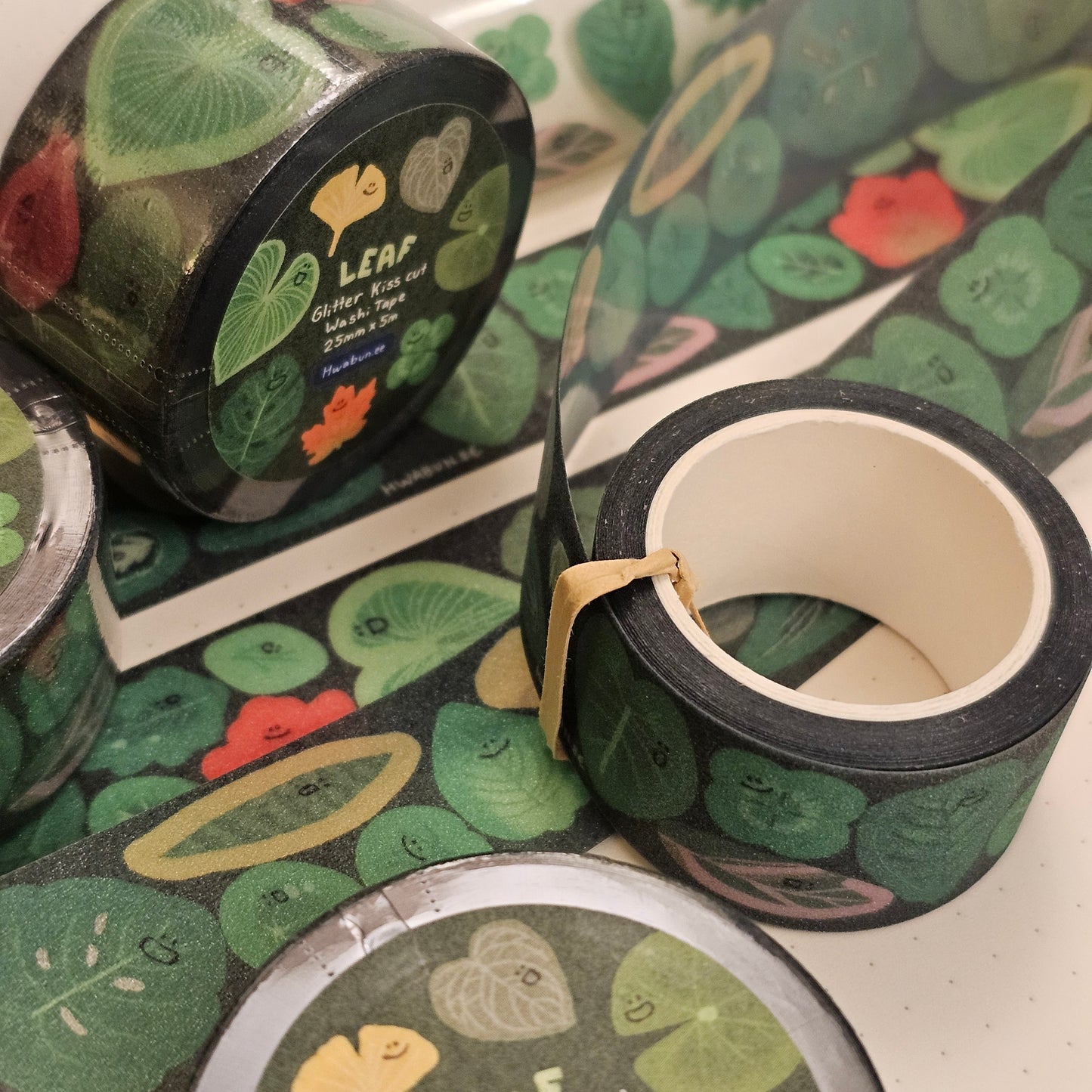 Leaf Kiss-Cut Glitter Tape