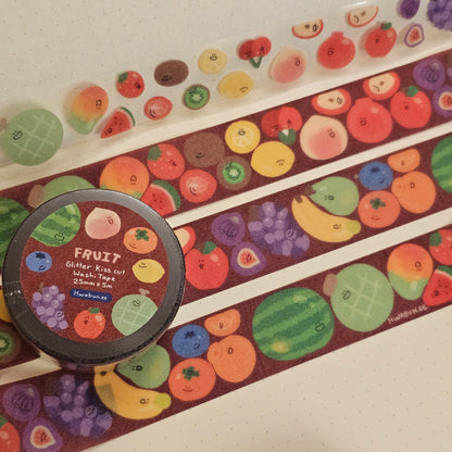 Fruit Kiss-Cut Glitter Tape