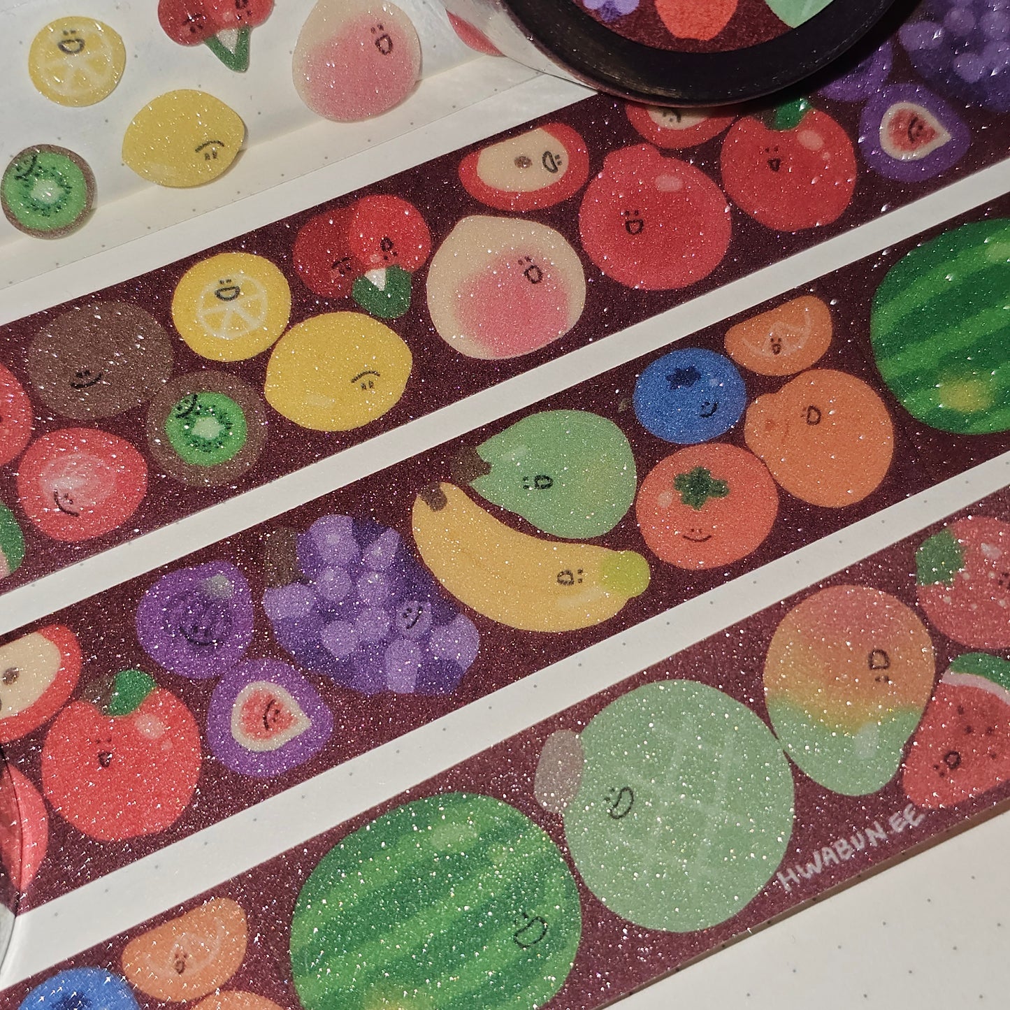 Fruit Kiss-Cut Glitter Tape