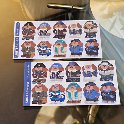 OOTD Winter Sticker Sheets