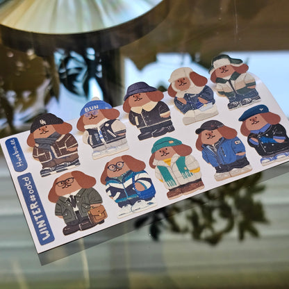 OOTD Winter Sticker Sheets
